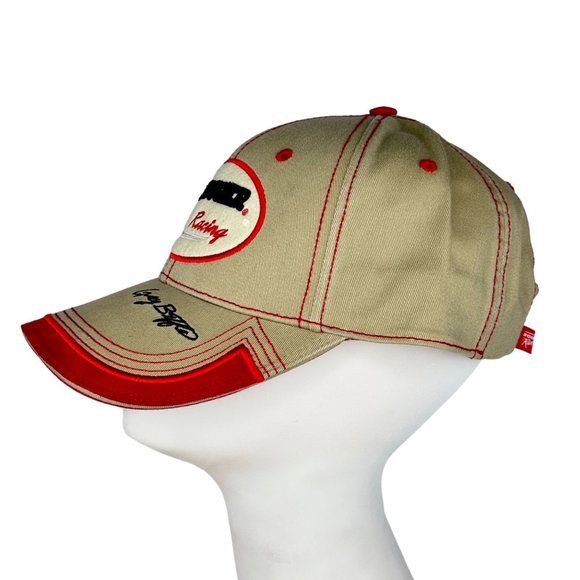 Team Caliber Greg Biffle #16 Grainger Racing Adjustable Baseball Cap Hat Tan Red - Picture 4 of 14
